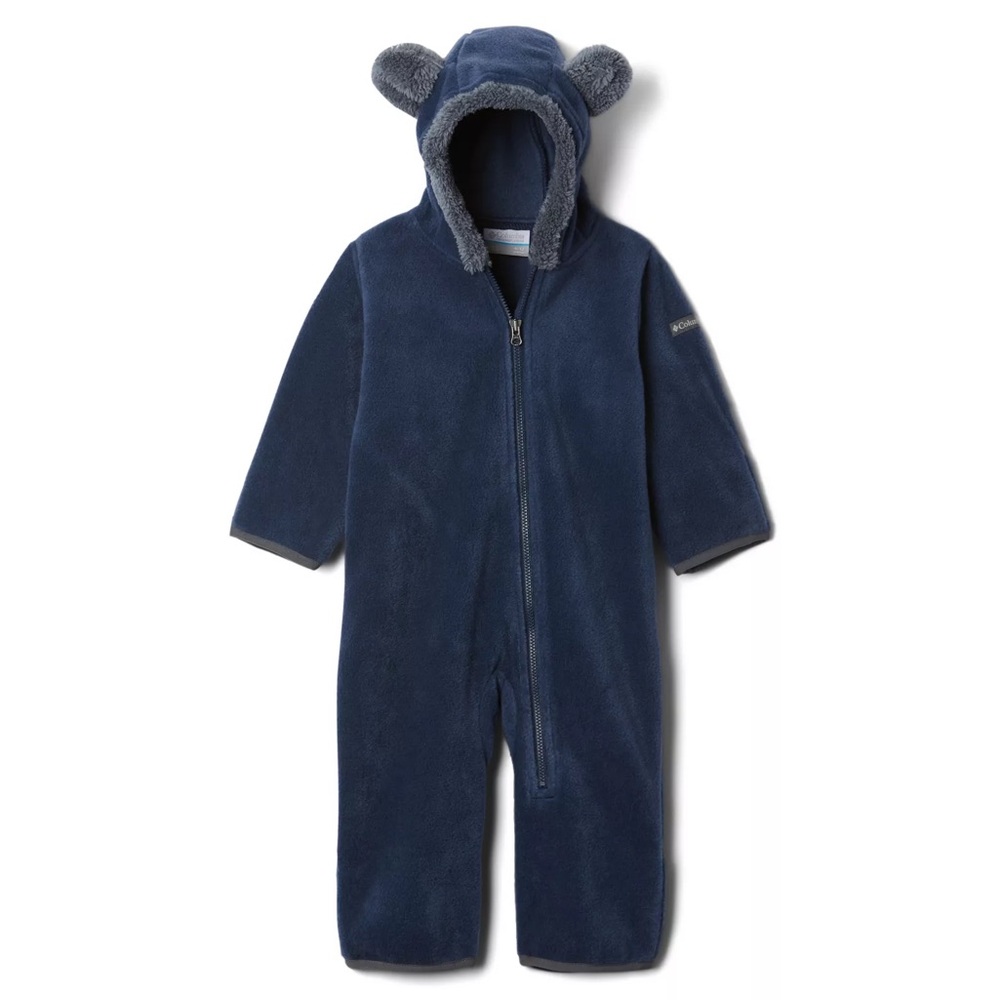 Columbia Navy Blue Fleece One-Piece with Hood and Ears